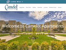 Tablet Screenshot of camelot-apts.com